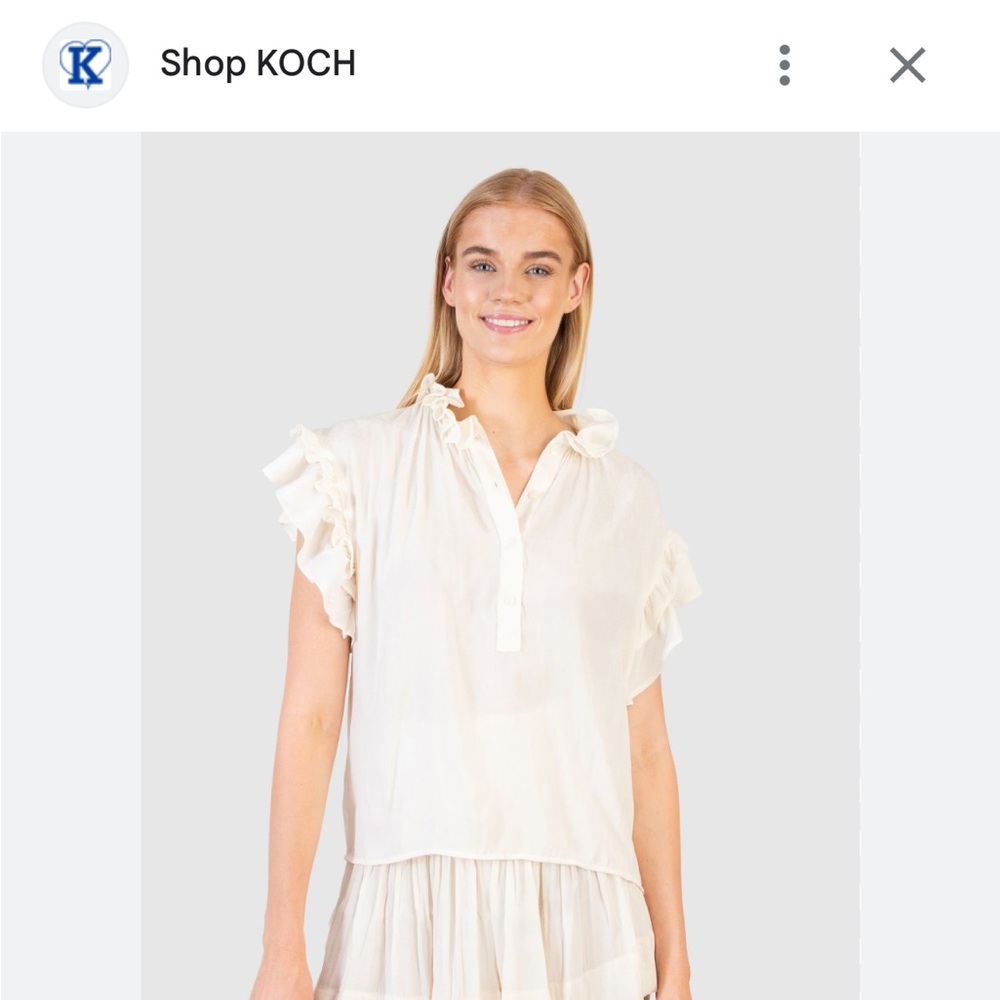 Koch Molly top Ivory Python